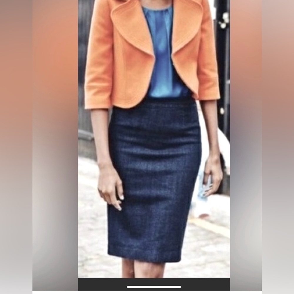 Boden Dark Denim Pencil Skirt size 10